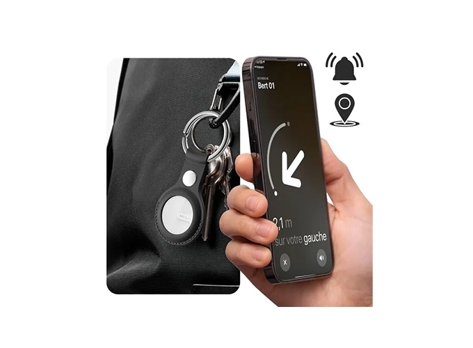 MILI TAG LOCALISATEUR AVEC PORTE CLEFS NOIR (1)