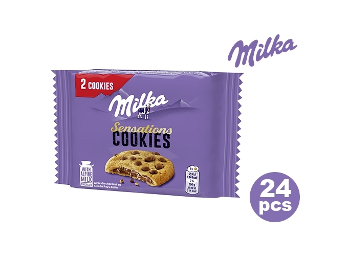 MILKA SACHET 2 COOKIES 52G  (BTE.24)