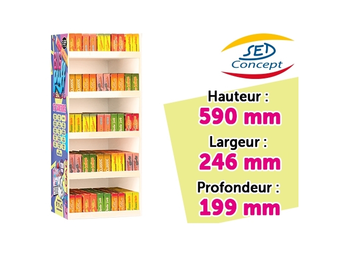 MOBILIER DE COMPTOIR RELOAD BIG PUFF 50 REFERENCES