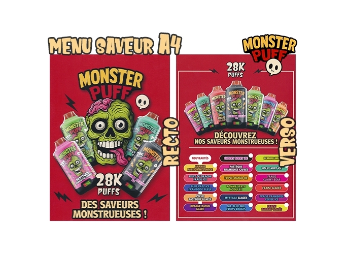 MONSTER 28K MENU SAVEUR