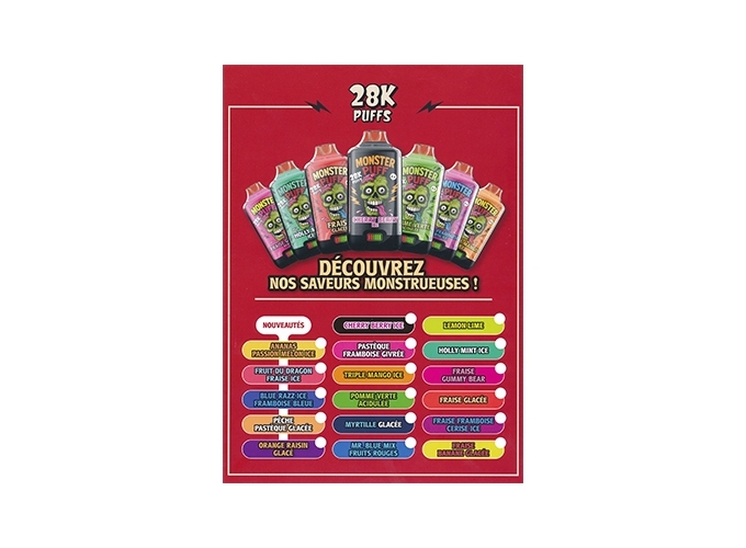 MONSTER 28K MENU SAVEUR