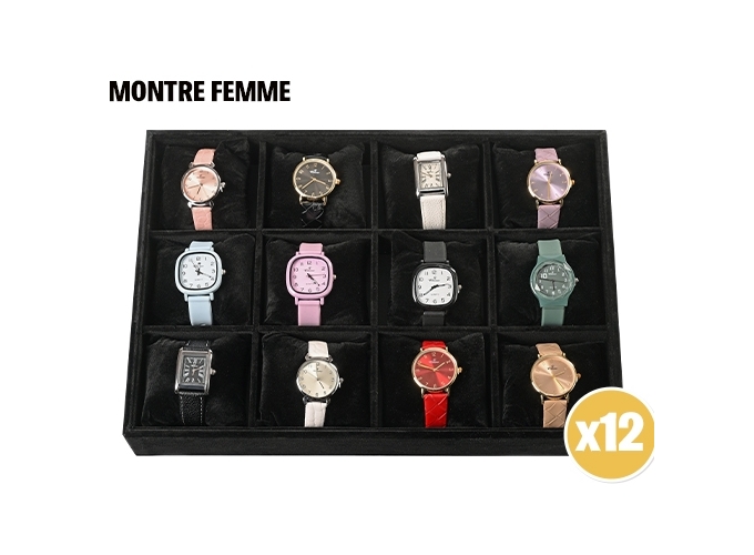 MONTRE FEMME COULEUR ASSORT. (12)