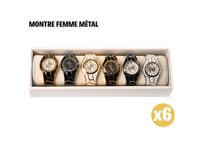 MONTRE FEMME METAL ASSORT. (6)