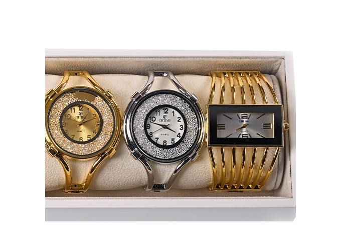 MONTRE FEMME METAL FANTAISIE ASSORT. (6)