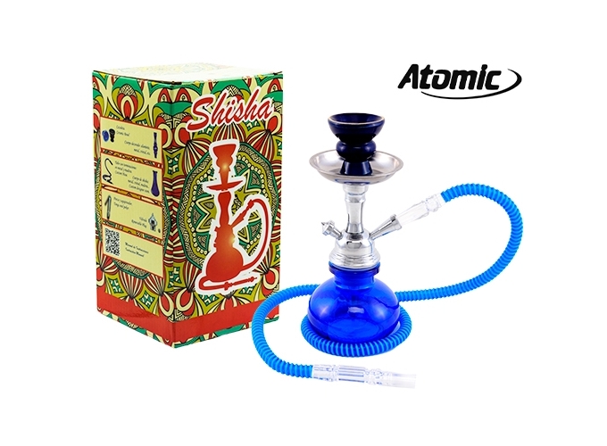 NARGUILE 25 CM BLEU 1 TUBE  (1)