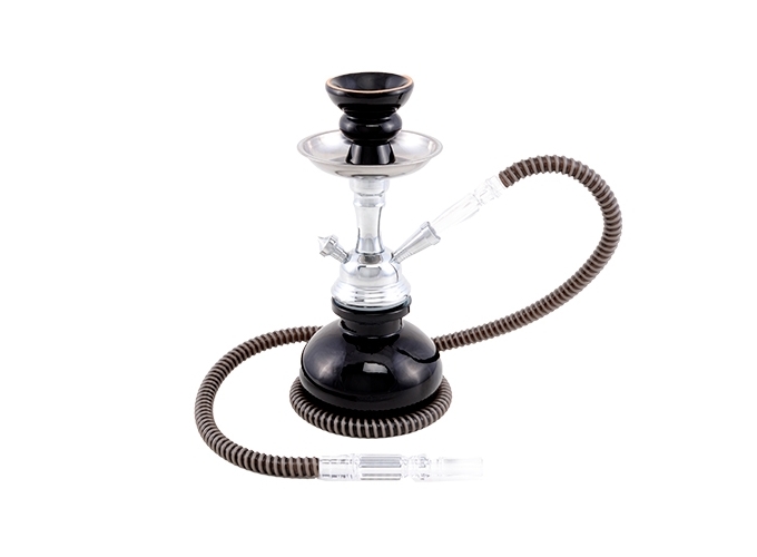 NARGUILE 25 CM NOIR 1 TUBE  (1)