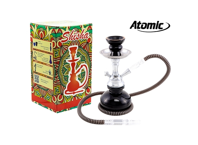 NARGUILE 25 CM NOIR 1 TUBE  (1)