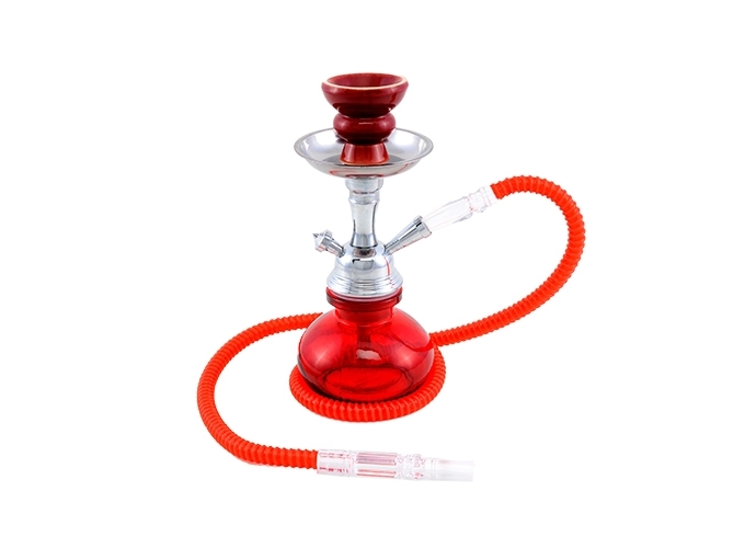 NARGUILE 25 CM ROUGE 1 TUBE  (1)