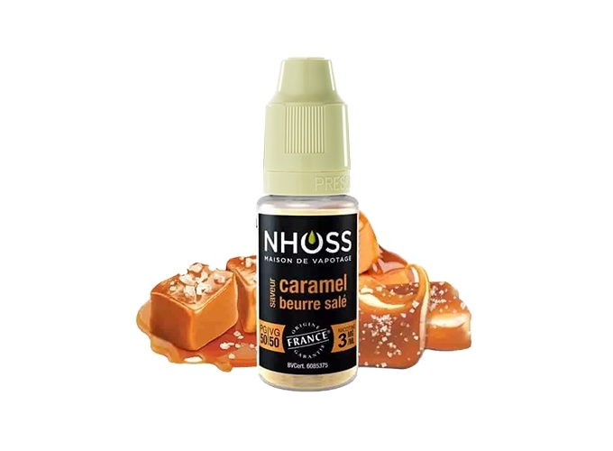 NHOSS 10 ml CARAMEL BEURRE SALE NICOT  03Mg