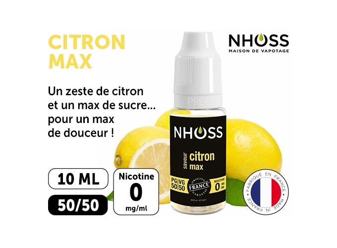 NHOSS 10 ml CITRON MAX NICOT  00Mg