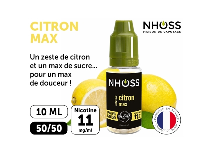 NHOSS 10 ml CITRON MAX NICOT  11Mg