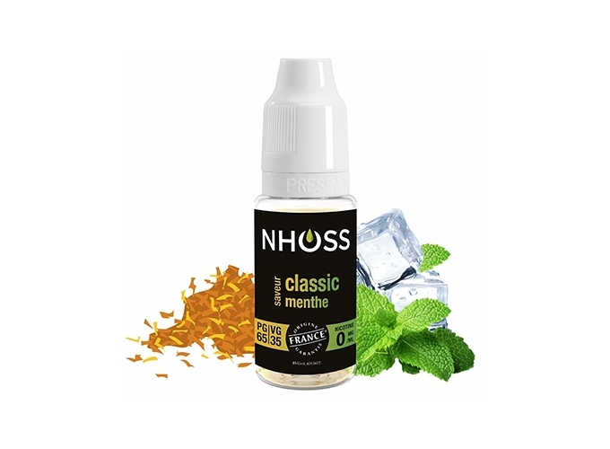 NHOSS 10 ml CLASSIC MENTHE 00 MG ML
