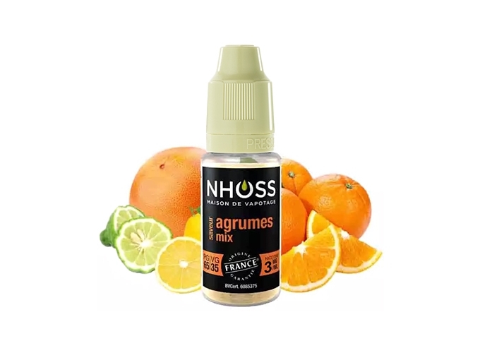 NHOSS 10 ml E-LIQUID AGRUMES MIX NICOTINE 03Mg