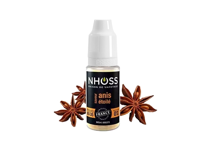 NHOSS 10 ml E-LIQUID ANIS NICOTINE 00Mg