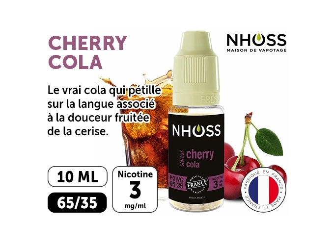 NHOSS 10 ml E-LIQUID CHERY COLA NICOTINE 03Mg
