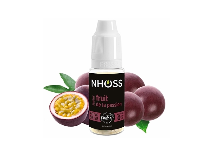 NHOSS 10 ml E-LIQUID FRUIT DE LA PASSION NIC. 00Mg