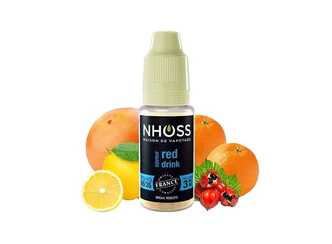 NHOSS 10 ml E-LIQUID RED DRINK NICOT. 03Mg