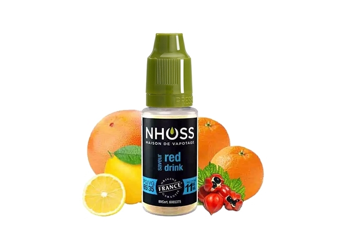 NHOSS 10 ml E-LIQUID RED DRINK NICOT. 11Mg