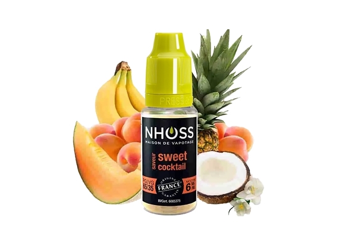 NHOSS 10 ml E-LIQUID SWEET COCKTAIL NICOTINE 06Mg