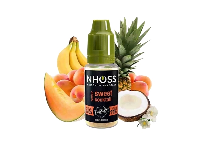 NHOSS 10 ml E-LIQUID SWEET COCKTAIL NICOTINE 11Mg