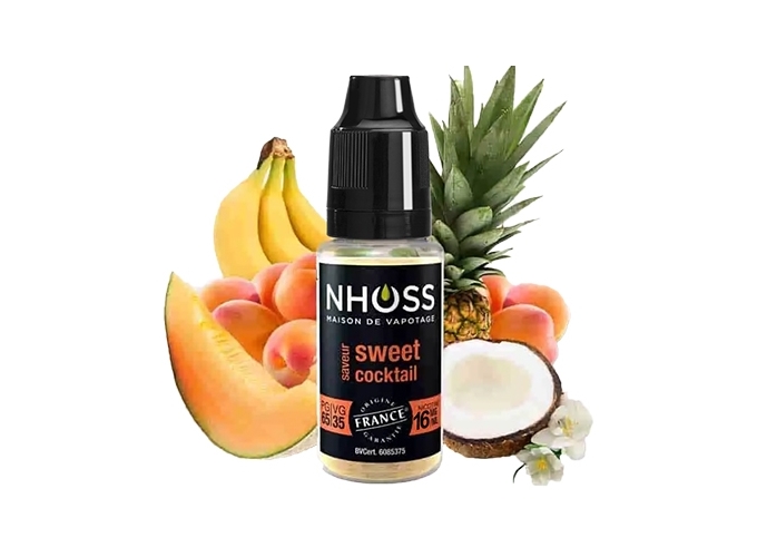 NHOSS 10 ml E-LIQUID SWEET COCKTAIL NICOTINE 16Mg