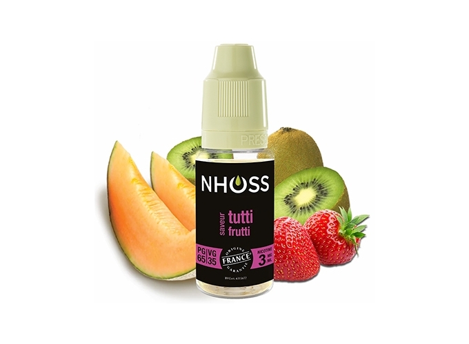 NHOSS 10 ml E-LIQUID TUTTI FRUTTI NICOTINE 03Mg