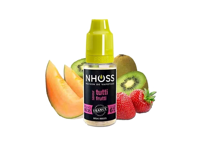 NHOSS 10 ml E-LIQUID TUTTI FRUTTI NICOTINE 06Mg