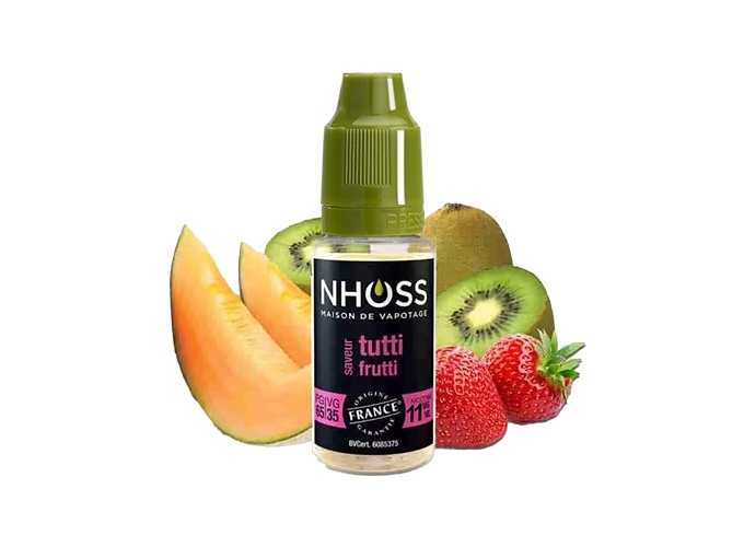 NHOSS 10 ml E-LIQUID TUTTI FRUTTI NICOTINE 11Mg