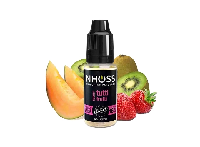 NHOSS 10 ml E-LIQUID TUTTI FRUTTI NICOTINE 16Mg