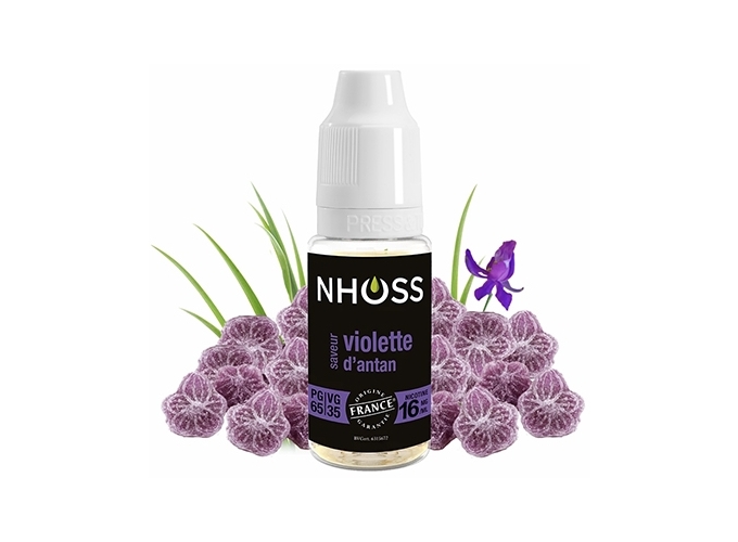 NHOSS 10 ml E-LIQUID VIOLETTE BONBON  NIC. 16Mg
