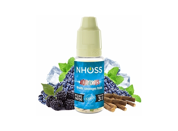 NHOSS 10 ml E-LIQUIDE  AQUARIUS   NICOTINE 03Mg