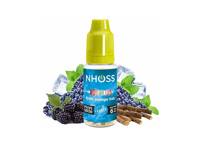 NHOSS 10 ml E-LIQUIDE  AQUARIUS   NICOTINE 06Mg