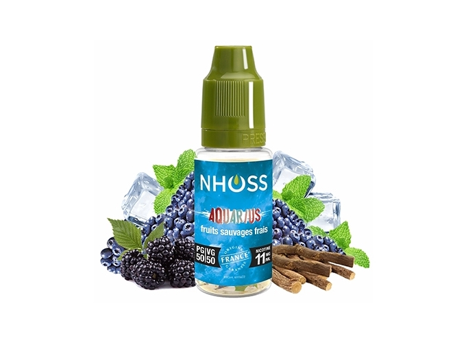 NHOSS 10 ml E-LIQUIDE  AQUARIUS   NICOTINE 11Mg