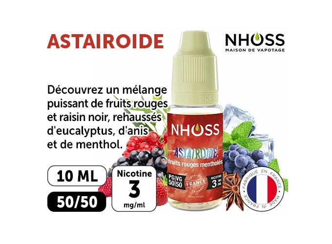 NHOSS 10 ml E-LIQUIDE  ASTAIROIDE NICOT  03Mg