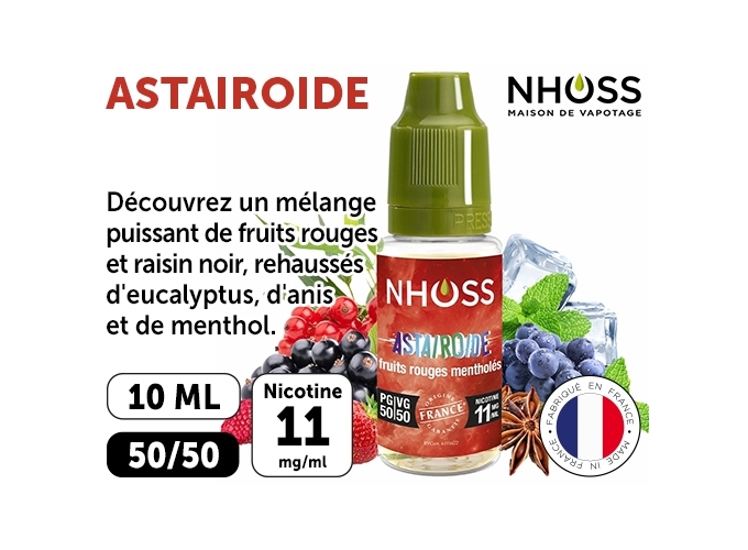 NHOSS 10 ml E-LIQUIDE  ASTAIROIDE NICOT  11Mg