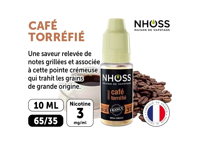 NHOSS 10 ml E-LIQUIDE  CAFE NICOT  03Mg