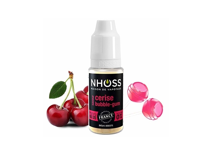 NHOSS 10 ml E-LIQUIDE  CERISE NICOT  00Mg