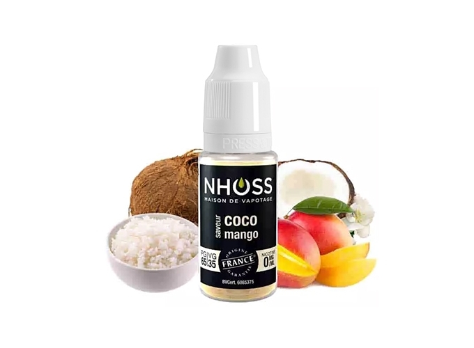 NHOSS 10 ml E-LIQUIDE COCO MANGO NIC. 00Mg