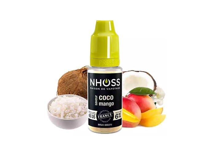 NHOSS 10 ml E-LIQUIDE COCO MANGO NIC. 06Mg