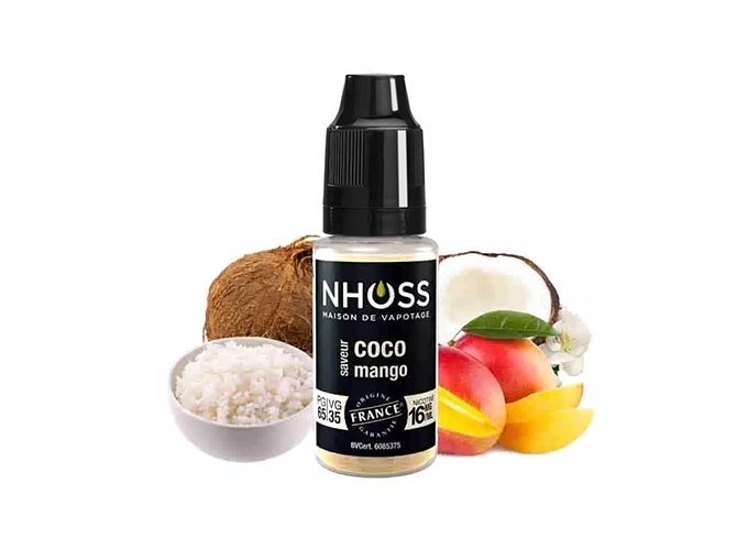NHOSS 10 ml E-LIQUIDE COCO MANGO NIC. 16Mg
