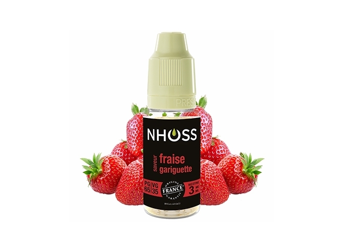 NHOSS 10 ml E-LIQUIDE  FRAISE GARIGUET NICOT. 03Mg