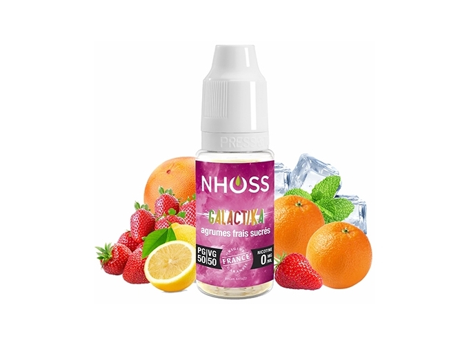 NHOSS 10 ml E-LIQUIDE  GALACTIKA   NICOTINE 00Mg