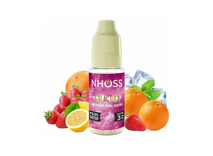 NHOSS 10 ml E-LIQUIDE  GALACTIKA   NICOTINE 03Mg