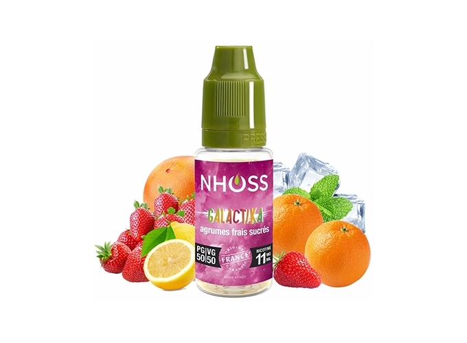 NHOSS 10 ml E-LIQUIDE  GALACTIKA   NICOTINE 11Mg