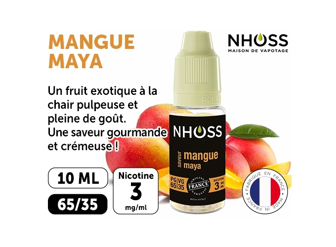 NHOSS 10 ml E-LIQUIDE  MANGUE NICOT. 03Mg