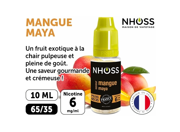 NHOSS 10 ml E-LIQUIDE  MANGUE NICOT. 06Mg