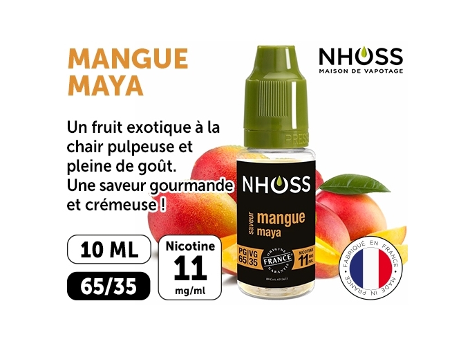 NHOSS 10 ml E-LIQUIDE  MANGUE NICOT. 11Mg
