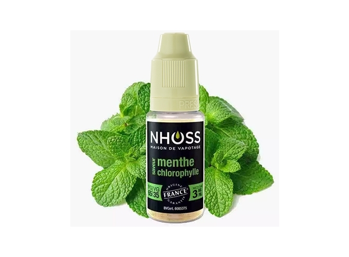 NHOSS 10 ml E-LIQUIDE  MENTHE CHLORO NICOT 03Mg