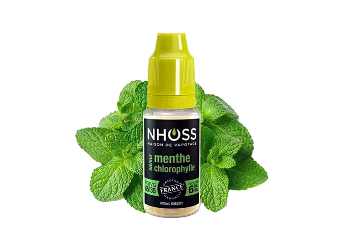 NHOSS 10 ml E-LIQUIDE  MENTHE CHLORO NICOT 06Mg