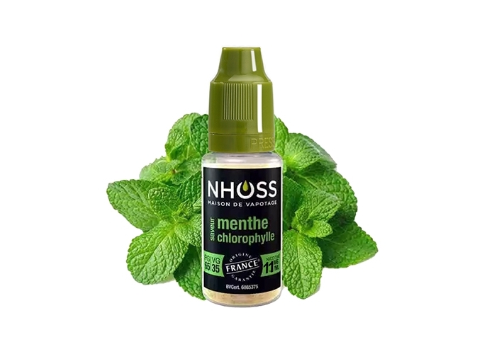 NHOSS 10 ml E-LIQUIDE  MENTHE CHLORO NICOT 11Mg